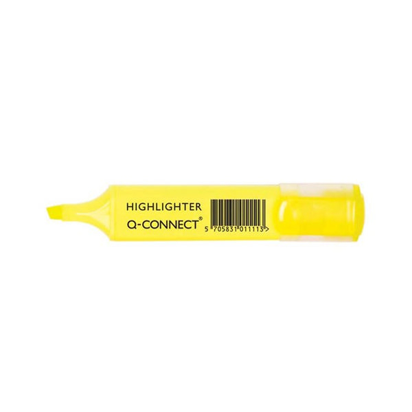 QConnect Yellow Highlighter Pen (10 Pack) KF01111