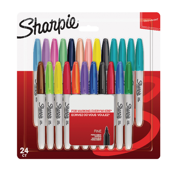 Sharpie Assorted Pastel Fine Markers (24 Pack) 2065405