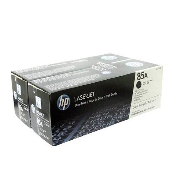 HP 85 Black LaserJet Toner Cartridge (2 Pack) CE285AD