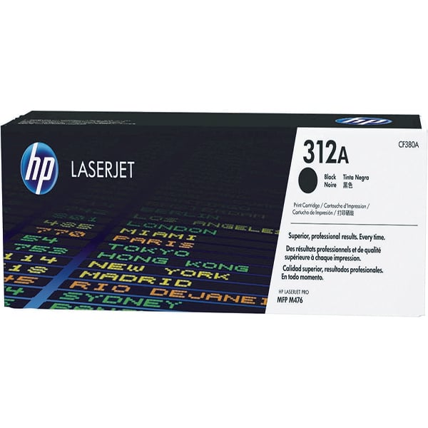 HP 312A Black LaserJet Toner Cartridge CF380A