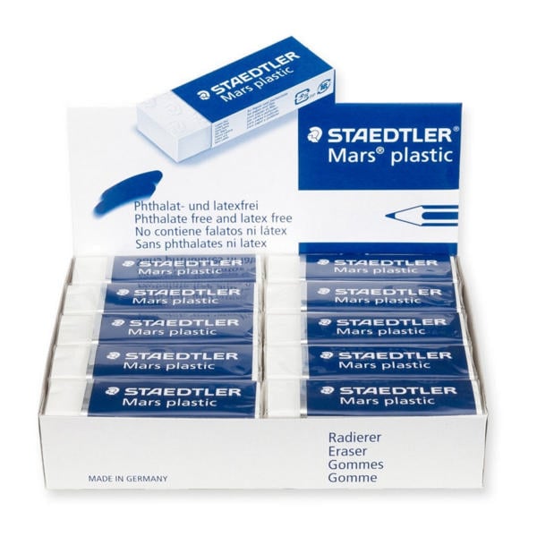 Staedtler Mars Plastic Erasers (20 Pack) 526-50